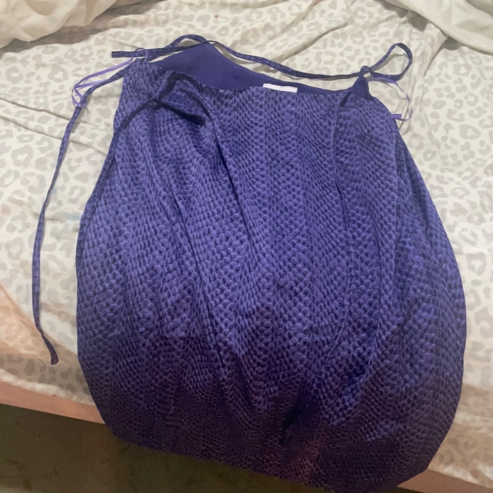 Buddy Love - Purple Snakeskin tied straps dress